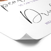 Pearl baby shower - Drinks ポスター (角)