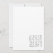 Pearl Baby Shower Game - Editable Name, 5x7 招待状 (裏面)