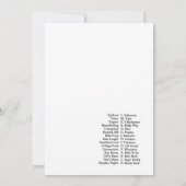 Pearl Baby Shower Game - Editable Name, 5x7 招待状 (裏面)