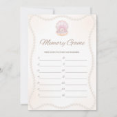 Pearl Baby Shower Game - Editable Name, 5x7 招待状 (裏面)