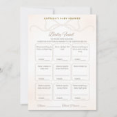 Pearl Baby Shower Game - Editable Name, 5x7 招待状 (正面)