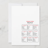 Pearl Baby Shower Game - Editable Name, 5x7 招待状 (裏面)