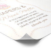 Pearl Baby Shower Game Sign ポスター (角)