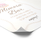 Pearl Baby Shower Game Sign ポスター (角)