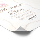 Pearl Baby Shower Game Sign ポスター (角)