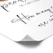 pearl baby shower Guess how many candies ポスター (角)