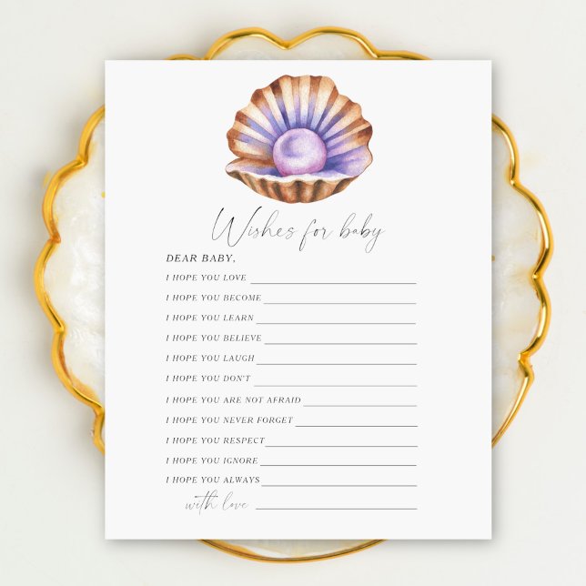 Pearl baby shower Wishes for baby  (クリエイターアップロード済み)