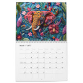 Pearl & Bead Embroidery – 2026 Calendar カレンダー (3月 2027)