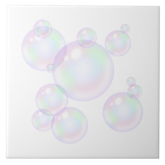 Pearl Bubble Bathroom Wall Art タイル (正面)