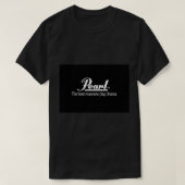 Pearl Drum The Best Reason to Play Drums - WHITE L Tシャツ (デザイン正面)