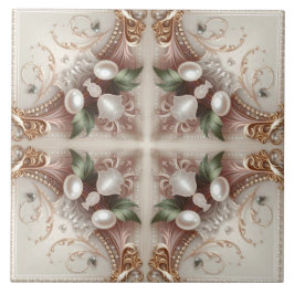 Pearl Embellishments Ceramic Tile タイル