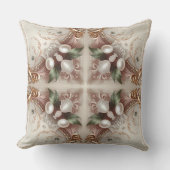 Pearl Embellishments Throw Pillow クッション (正面)