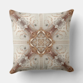 Pearl Embellishments Throw Pillow クッション
