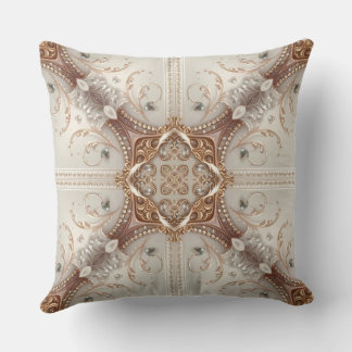 Pearl Embellishments Throw Pillow クッション