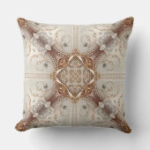 Pearl Embellishments Throw Pillow クッション (正面)