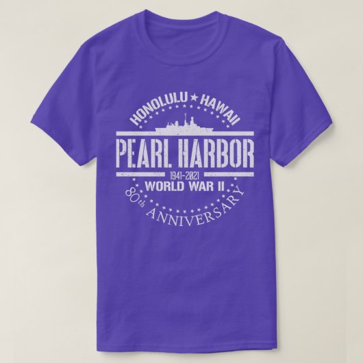 Pearl Harbor 80th Anniversary 1941 World War 2 Vet Tシャツ (デザイン正面)