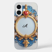 Pearl Heart Glow Luxe ✨ ロマンティックでエレガントなフレーム Case-Mate iPhoneケース (裏面)