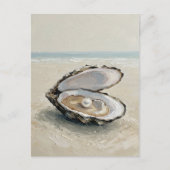 Pearl in Oyster – Coastal Tranquility Postcard ポストカード (正面)