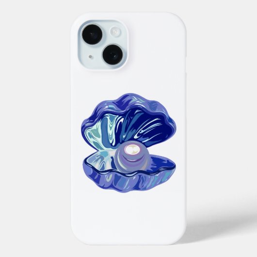 Pearl inside an ocean seashell Case-Mate iPhoneケース (裏面)