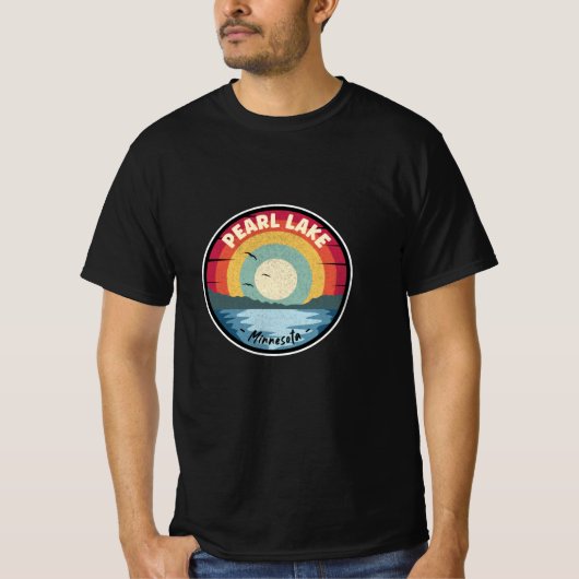 Pearl Lake Minnesota Colorful Scene Tシャツ (正面)