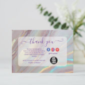 Pearl Marble Modern Professional サンキューカード (スタンド正面)