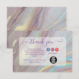 Pearl Marble Modern Professional サンキューカード