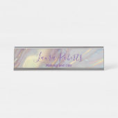 Pearl Marble Modern Professional デスクネームプレート (正面)