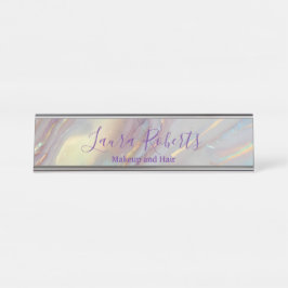 Pearl Marble Modern Professional デスクネームプレート