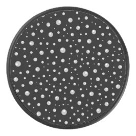 Pearl Pattern on Black Background アイスホッケーパック