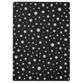 Pearl Pattern on Black Background クリップボード (裏面)