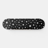 Pearl Pattern on Black Background スケートボード (横)