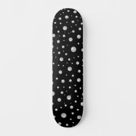 Pearl Pattern on Black Background スケートボード