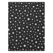 Pearl Pattern on Black Background テーブルクロス (正面)