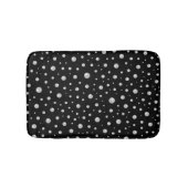Pearl Pattern on Black Background バスマット (正面)