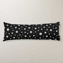 Pearl Pattern on Black Background ボディピロー