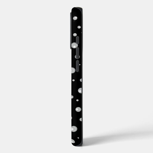 Pearl Pattern on Black Background Case-Mate iPhoneケース (裏面 / 左)