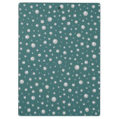 Pearl Pattern on Transformative Teal Background クリップボード (裏面)
