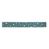 Pearl Pattern on Transformative Teal Background サテンリボン (正面)