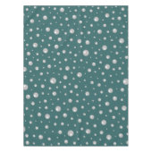 Pearl Pattern on Transformative Teal Background テーブルクロス (正面)