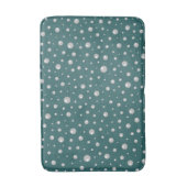 Pearl Pattern on Transformative Teal Background バスマット (正面縦)