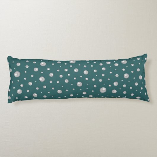 Pearl Pattern on Transformative Teal Background ボディピロー (裏面)