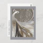 PEARL SPARKLE PEACOCK #1 ポストカード (正面/裏面)