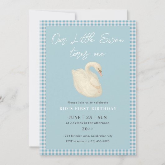 Pearl Swan Birthday Collection 招待状 (正面)