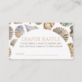 Pearl Under The Sea You Soon Baby Shower Diaper エンクロージャーカード (正面)