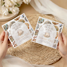 Pearl Under The Sea You Soon Girl Baby Shower スタンダードカクテルナプキン