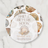 Pearl Under The Sea You Soon Girl Baby Shower フェイバータグ (正面)