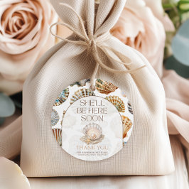 Pearl Under The Sea You Soon Girl Baby Shower フェイバータグ