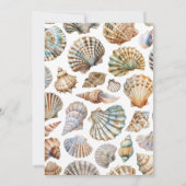 Pearl Under The Sea You Soon Girl Baby Shower 招待状 (裏面)