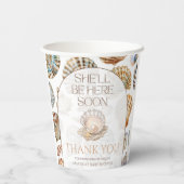 Pearl Under The Sea You Soon Girl Baby Shower 紙コップ (裏面)