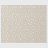 Pearl White on Soft Beige Wrapping Paper ラッピングペーパー (フラット)